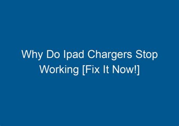 Why do iPad Chargers come apart?
