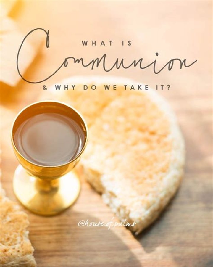 Why do we partake in communion?