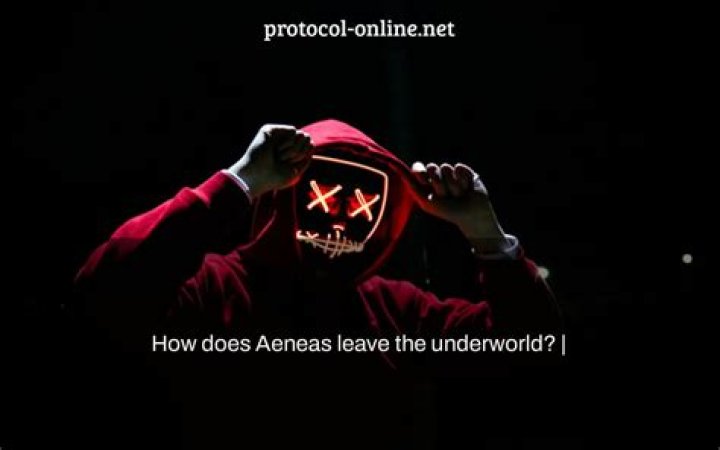 Why does aeneas visit the underworld?