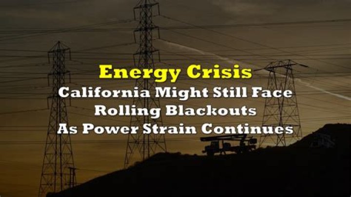 Why does california have rolling blackouts?