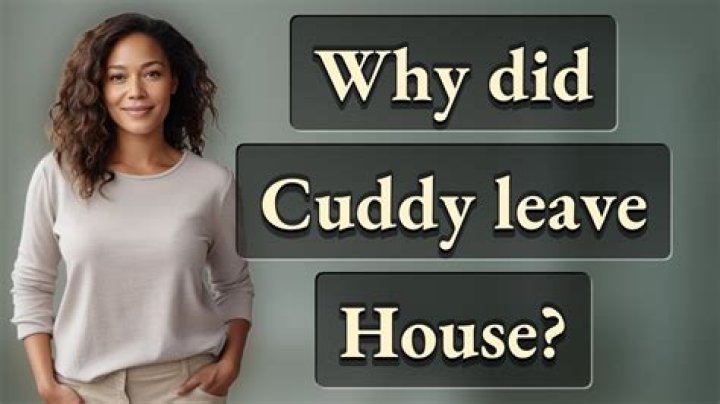 Why does cuddy leave house?