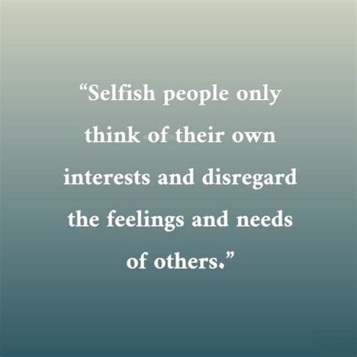 Why does selfishness never bring joy?
