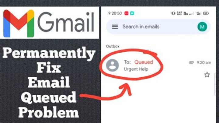 Why email queued in gmail?