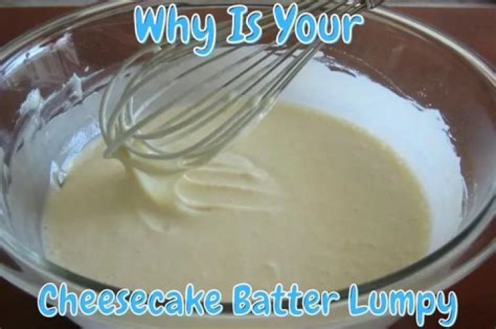 Why is cake batter lumpy?