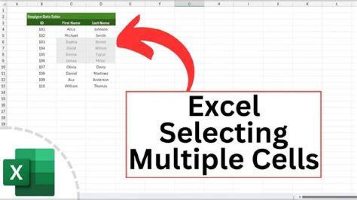 Why is excel selecting multiple cells?