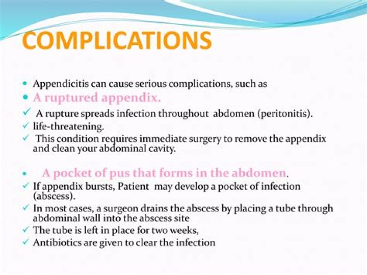 Why is ruptured appendix life threatening?