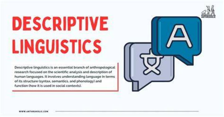 Why linguistics is descriptive?