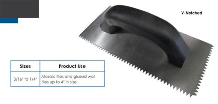 Why notched trowel for tile?