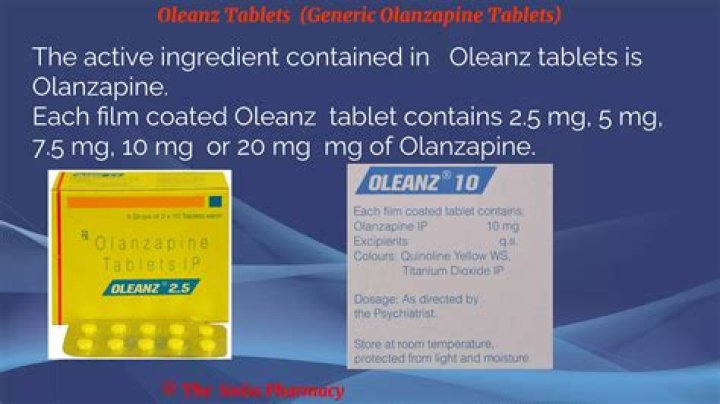 Why oleanz is prescribed?