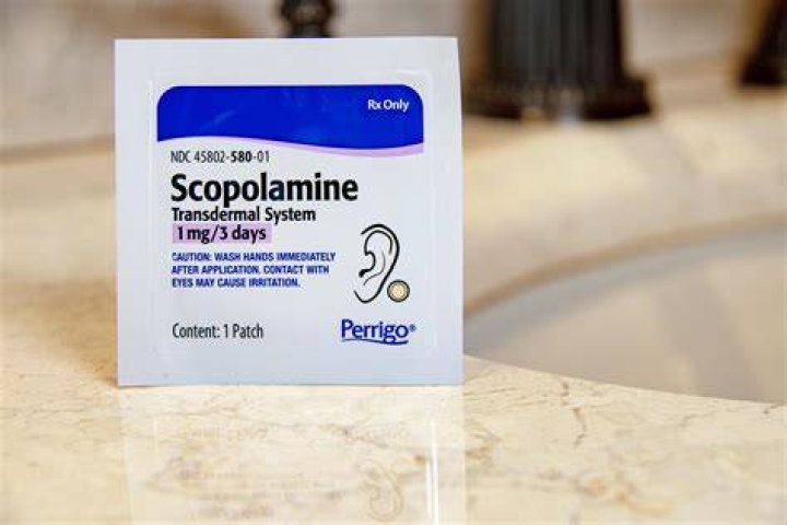 Why put scopolamine patch behind ear?