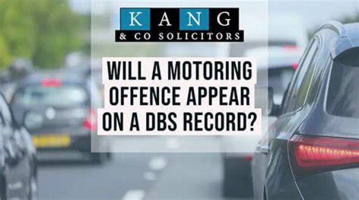 Will a driving offence show on a dbs?
