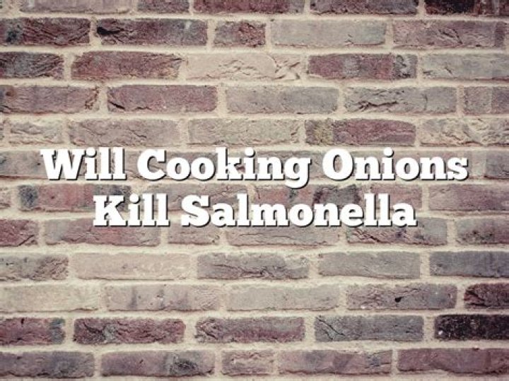 Will cooking onions kill salmonella?