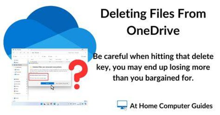 Will unlinking onedrive delete files?